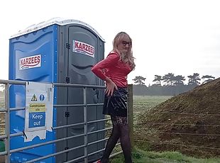 masturbation, en-plein-air, pisser, public, transsexuelle, amateur, ébène, black, salope, européenne