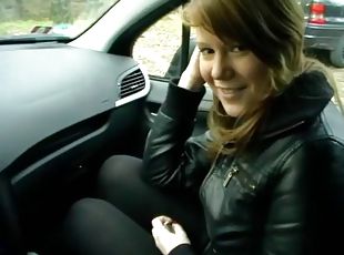 public, amateur, ados, voiture, pieds, blonde, fétiche