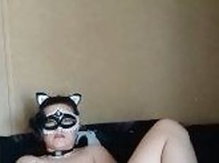 masturbation, chatte-pussy, amateur, jouet, doigtage, gode, solo, masque