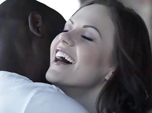 anal, babes, cumshot, ebony, interracial, hardcore, svart, rumpe-butt, brunette