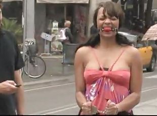 public, bdsm, fétiche, bondage, humiliation, brunette