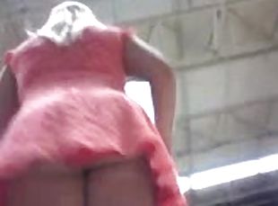 public, amateur, cam, voyeur, jupe-en-l’air, attrapée, solo, minijupe