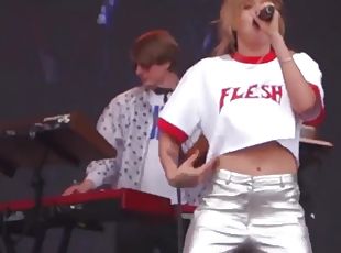 Swedish Singer Flashing Live