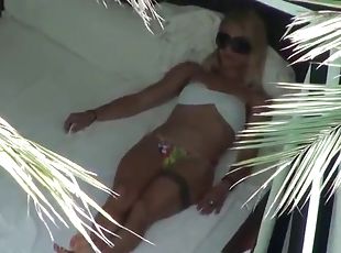 Blonde hottie fucked hard by big dick!