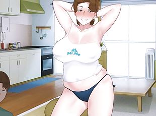 asien, groß-titten, betrug, erotisch-mutti, japanier, creampie, gesichtspunkt, anime, hentai, hintern