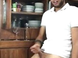 masturbation, amateur, ejaculation-sur-le-corps, énorme-bite, gay, branlette, ejaculation, horny, solo, musclé