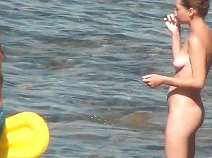 nudisti, allaperto, videocamera, spiaggia, voyeur, naturali