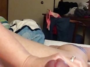 Wife makes me cum twice masturbate