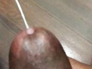 masturbation, amateur, ébène, ejaculation-interne, black, ejaculation, fétiche, solo