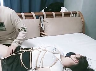 asiatique, bdsm, fétiche, chinoise, bondage, brunette