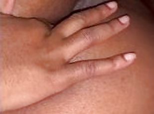 cul, masturbation, chatte-pussy, amateur, ébène, énorme-bite, jouet, hardcore, ejaculation-interne, black