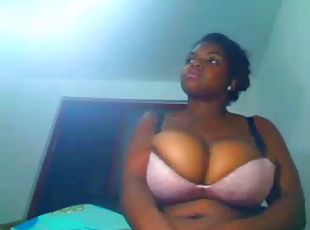 gros-nichons, énorme, mamelons, amateur, webcam, soutien-gorge