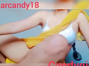 Hot candy in saree naughty talks  loda pagal hojaiga