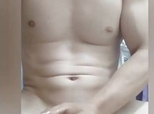 amateur, gay, branlette, solo, musclé