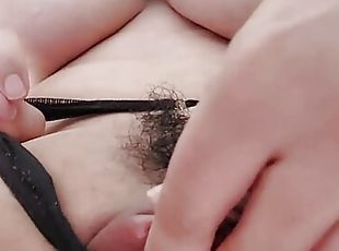 gros-nichons, masturbation, chatte-pussy, amateur, milf, maison, latina, rousse, point-de-vue, naturel