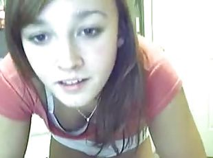 cona-pussy, amador, adolescente, caseiro, dedos, excitante, webcam, molhado