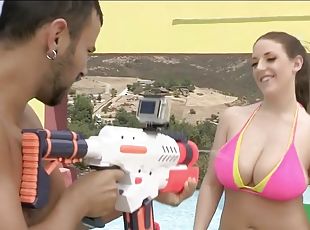 Angela White Pounded At Pool - Hardcore Sex