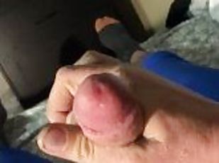 masturbation, amateur, énorme-bite, branlette, solo, bite