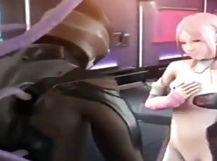 3d big tits alien blowjob sex on a space station