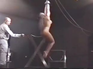 gros-nichons, bdsm, blonde, bâillonnement, bondage