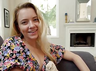 Yammy blonde teen amazing POV sex