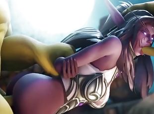 Hot warcraft babes enjoy nice pussy drilling