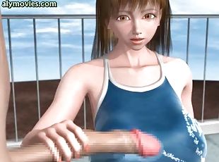 gros-nichons, femme, énorme-bite, anime, 3d, gros-seins, bite