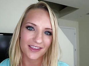 Amateur Blonde Swallows Cum! With Cali Carter