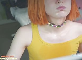 masturbation, amateur, anal, fellation, rousse, solo