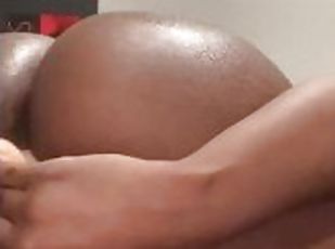 masturbaatio, orgasmi, amatööri, eebenpuinen, lelu, musta, pov, soolo