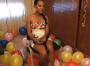 negra-ebony, polla-enorme, hardcore, pareja, polla