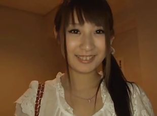 Hitomi Kitagawa plays with a vibarator, sucks a dick and gets fucked