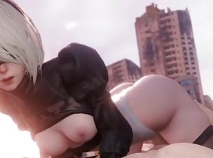 dilettant, junge, gesichtspunkt, blondine, hentai, süße, 3d, kuh-mädchen, glied, kleine-titten