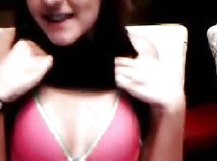 adolescente, puta-slut, webcam, sozinho, morena, bra