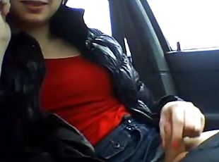 public, transsexuelle, amateur, voiture