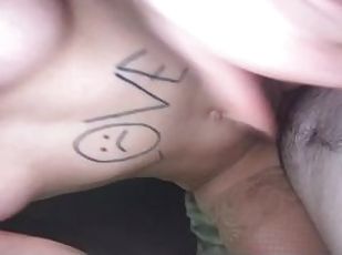 doggy-style, amatör, avsugning, deepthroat, par, stripp, pov, ung18, sprut, ritt