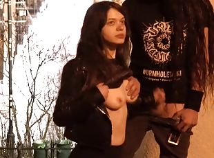 gros-nichons, masturbation, orgasme, en-plein-air, public, amateur, ejaculation-sur-le-corps, ados, hardcore, branlette