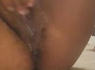 masturbación, orgasmo, squirting, amateur, maduro, negra-ebony, a-solas, realidad