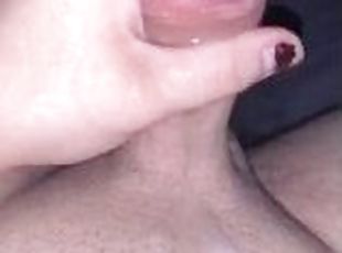 Up close cumshot