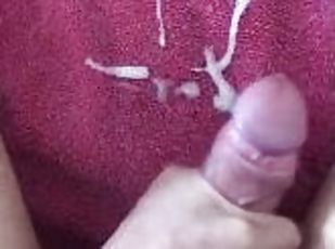 énorme, masturbation, amateur, ejaculation-sur-le-corps, énorme-bite, ados, gay, collège, ejaculation, solo