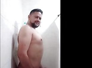 baignade, papa, masturbation, vieux, public, amateur, mature, ejaculation-sur-le-corps, gay, branlette