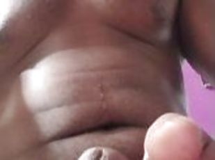 masturbation, amateur, ébène, énorme-bite, black, solo, boules, bite