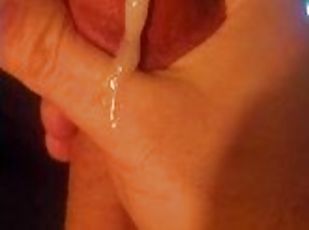 masturbation, amateur, ejaculation-sur-le-corps, énorme-bite, branlette, secousses, point-de-vue, ejaculation, solo, bite