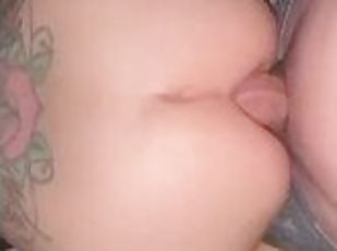 papa, énorme, femme, amateur, anal, énorme-bite, milf, couple, petite, pappounet