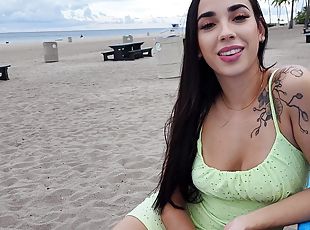 estilo-cão, cona-pussy, chupanços, hardcore, latina, punheta, casal, praia, pov, natural