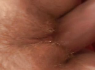 doggy-style, hårig, fitta-pussy, brudar, avsugning, hardcore, creampie, par, naturlig, söt-sweet