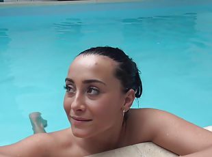 amatoriali, pompini, piscina, brunette, reali, succhiaggi