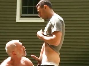 masturbation, en-plein-air, gay, couple, musclé