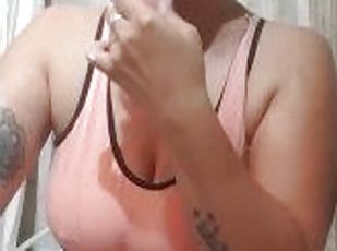 onani, sprøjte, amatør, anal, latiner, dildo, solo