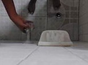 Public shower jerk off